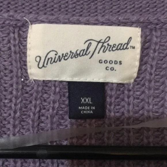 Size XXL  Lavender soft knit sweater - Picture 2 of 8